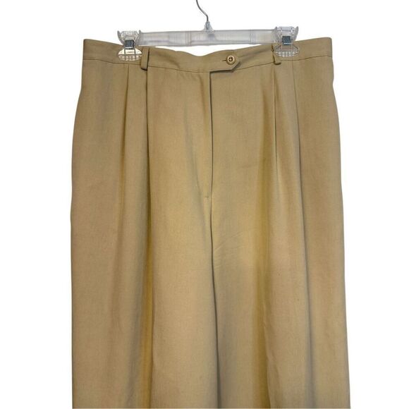 Talbots Women’s 100% Silk Dress Pants Sz. 16 Pleated Lined Professional - Picture 5 of 7